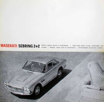 Maserati Sebring Modelprogram 1963 Carbrochure (3373)